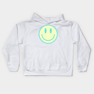 Smiley Face in Green Kids Hoodie